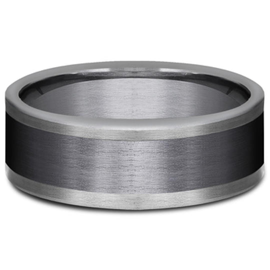 Benchmark Tantalum Edge Titanium Satin Finish Band CF128010BKTGTA10