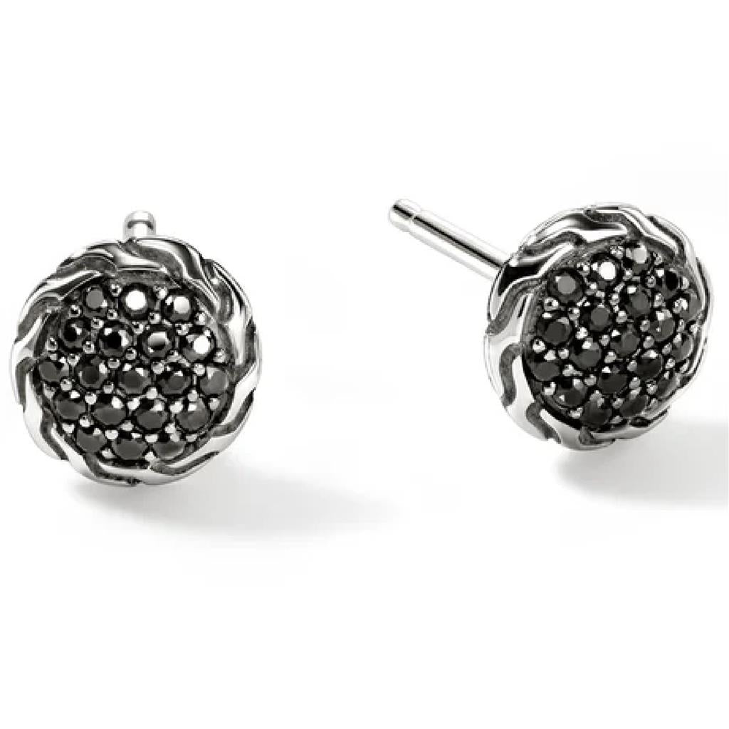 John Hardy Classic Chain Sapphire Stud Earrings in Sterling Silver