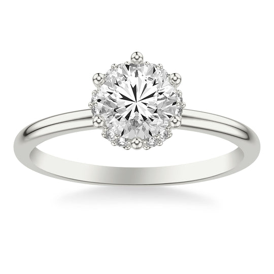 Frederick Goldman 14K White Gold Hidden Halo Ring 31-1271ERW-E.00