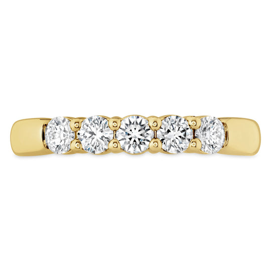 Hearts On Fire 18K Yellow Gold 5 Stone Diamond Band HBASIG500758Y-C