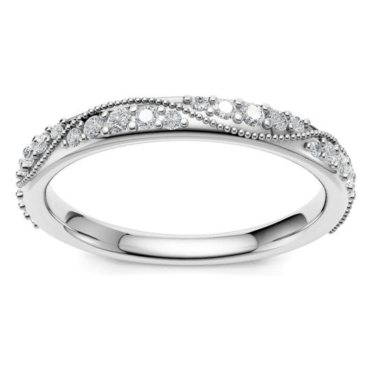 14K White Gold Diamond Vine Band 73261D-4W-1/4