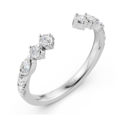 Uneek 18K White Gold Eclipse Collection Fashion Ring RB4359W
