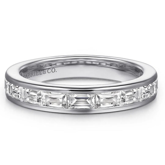 Gabriel & Co 14K White Gold Channel Set Diamond Band AN16448Y43JJ