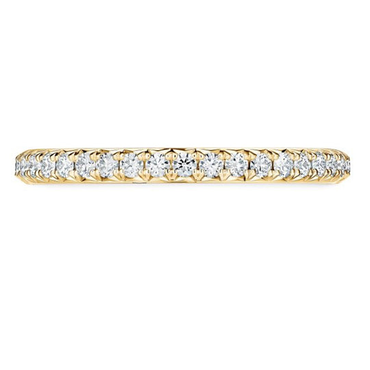 Hearts on Fire 18K Yellow Gold Vela French Cut Pave Diamond Band UU26428YGHV1006500