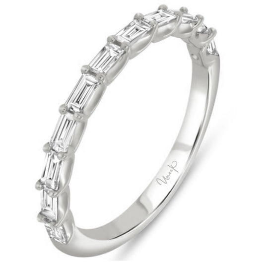 Uneek 14K White Gold Baguette Diamond Band RB613
