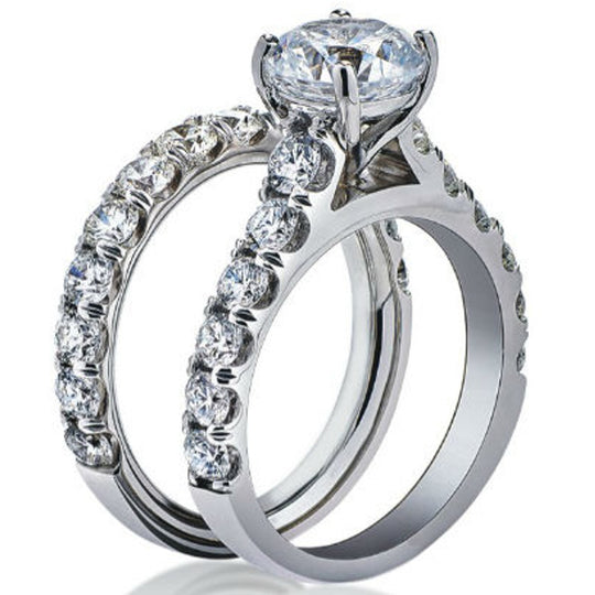 CW Signature 18K White Gold Diamond Engagement Ring Mounting OR01489