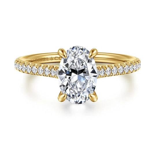 Gabriel & Co 14K Yellow Gold Diamond Engagement Ring ER16129O6Y44JJ