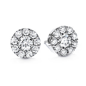 Hearts On Fire 18K White Gold 1ctw Fulfillment Diamond Earrings FES01008W