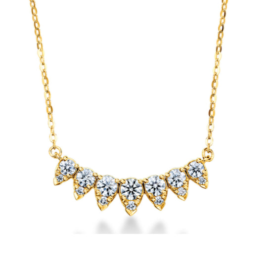 Hearts On Fire 18K Yellow Aerial Lunar Eclipse Small Diamond Necklace HFPAERLE00348Y