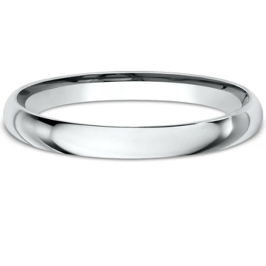Benchmark 14K White Gold 2mm Comfort Fit Plain Band LCF12014KW10