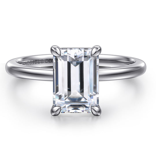 Gabriel & Co 14K White Gold Solitaire Engagement Ring ER15960E8W4JJJ