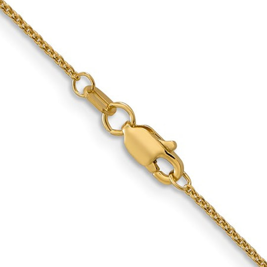 14K Yellow Gold 1.1mm Cable Chain 4071-18