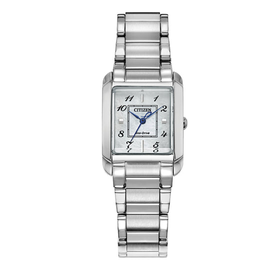 Citizen Ladies Silver Tone Stainless Steel Bianca Eco Drive Watch EW5600-52D