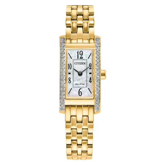 Citizen Ladies Gold-Tone Stainless Steel Petite Palidoro Eco Drive Watch EG7112-59D