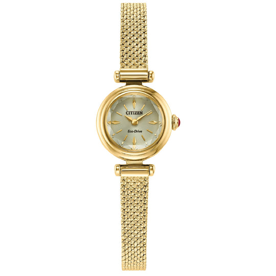 Citizen Ladies Gold-Tone Stainless Steel Fio Eco Drive Watch EG7086-57P