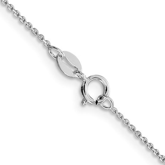 Sterling Silver 1mm Diamond Cut Cable Chain QPE64R-20