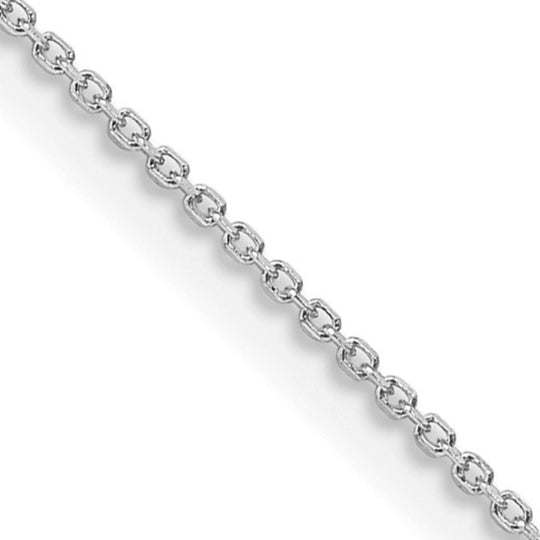 Sterling Silver 1mm Diamond Cut Cable Chain QPE64R-18