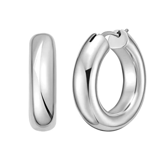 Sterling Silver Hoop Earrings AGE16900