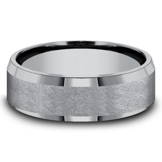 Benchmark Tantalum Swirl Center Bevel Band CF67417GTA10