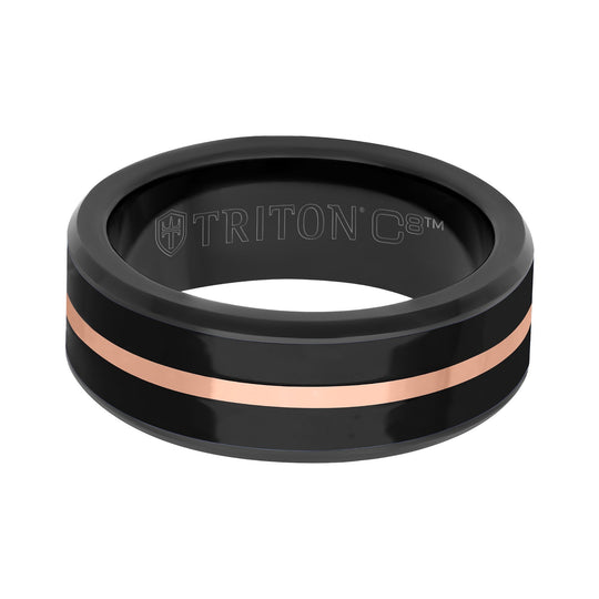 Frederick Goldman Tungsten Rose Ceramic Band 11-6256BCEB8-G.01