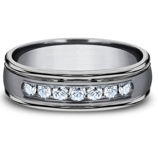 Benchmark Tantalum Channel Set Diamond Band RECF516516LGGTA10