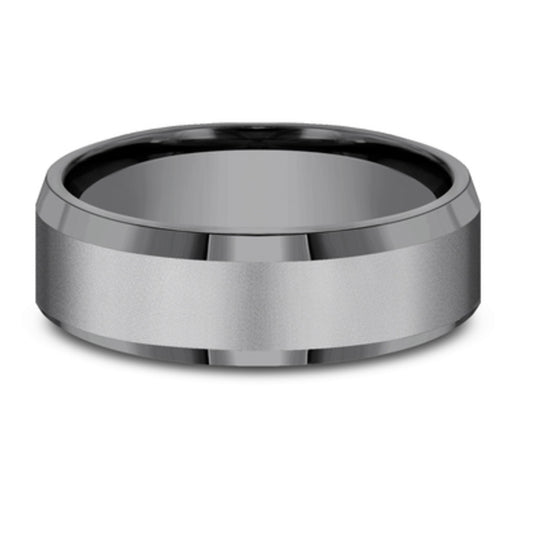 Benchmark Tantalum 7mm Sandblast Beveled Edge Band CF67416TA10