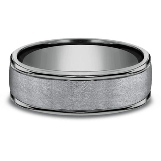 Benchmark Tantalum Polished Edge Swirl Center 6.5mm Band RECF86585GTA10