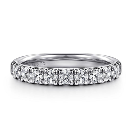 Gabriel & Co 14K White Gold Devotion Classic Diamond Band AN12085W44JJ