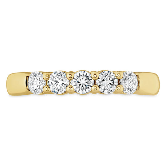 Hearts On Fire 18K Yellow Gold 5 Stone Diamond Band UU29428Y