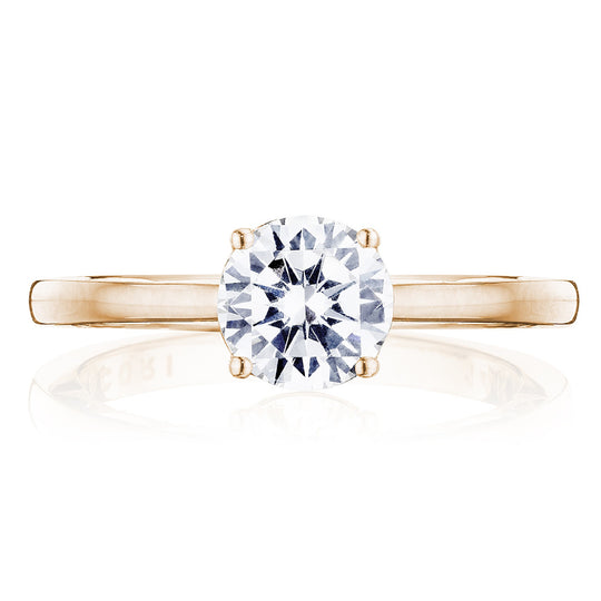 Tacori 14K Rose Gold Coastal Crescent Engagement Ring P100 RD 6 FPK