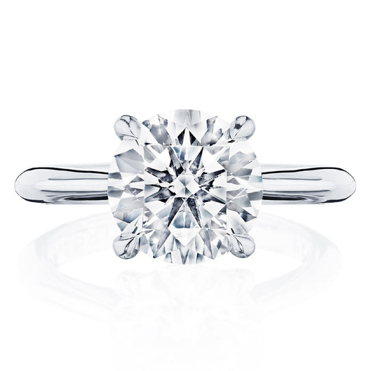 Tacori Platinum Founders Royal T Engagement Ring HT 2671 RD 8.5
