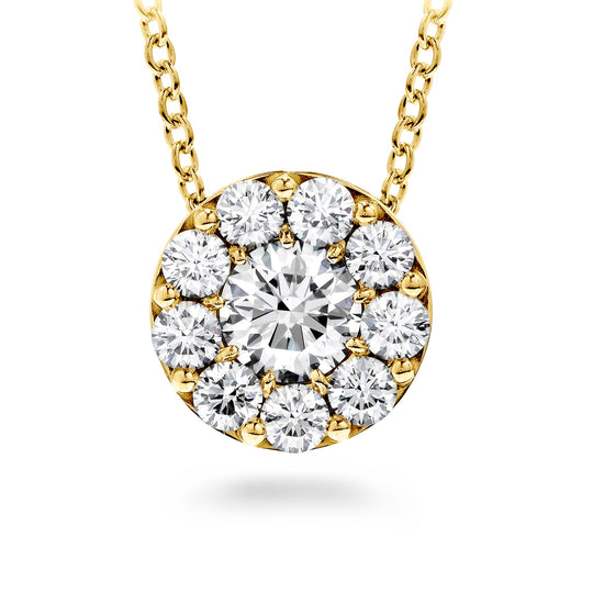 Hearts On Fire 18K Yellow Gold 1/4ctw Fulfillment Diamond Necklace FPS00258Y