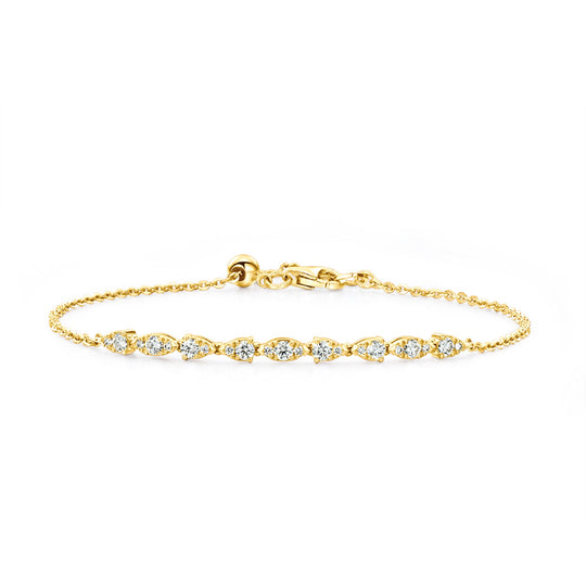 Hearts On Fire 18K Yellow Gold Diamond Aerial Bracelet HFBAERD00438Y