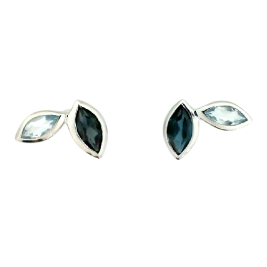 Joryel Vera Sterling Silver Blue Topaz Studs E4211