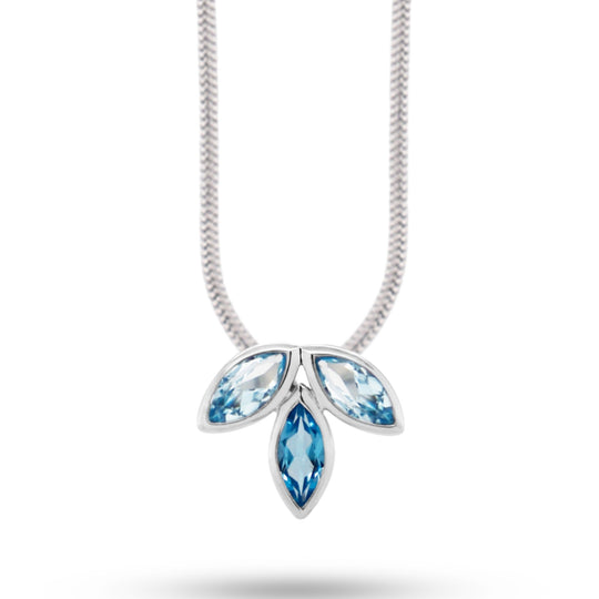 Joryel Vera Sterling Silver Mixed Topaz Pendant P3842-BT/SBT