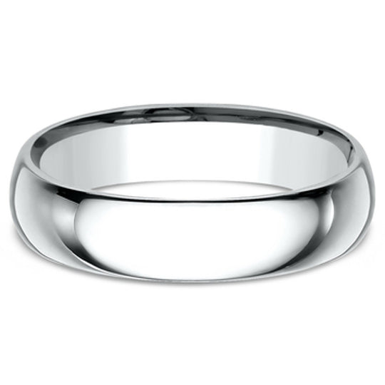 Benchmark 14K White Gold 5mm Comfort Fit Band LCF15014KW10