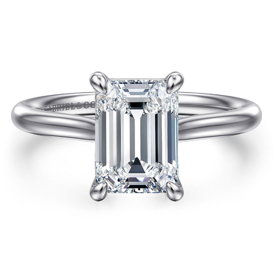 Gabriel & Co 14K White Gold Solitaire Engagement Ring ER16355E8W4JJJ