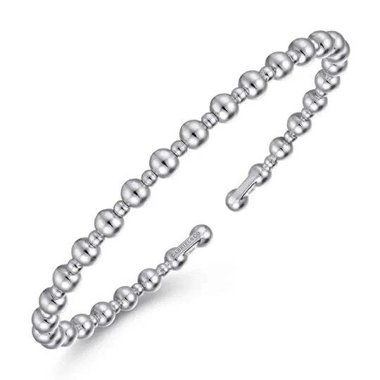 Gabriel & Co 14K White Gold Bujukan Open Bangle BG4602-62W4JJJ