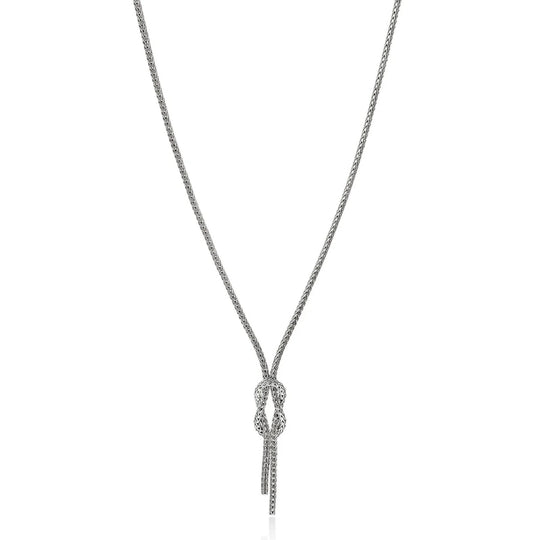 John Hardy Sterling Silver Love Knot Necklace NB98683X16-18