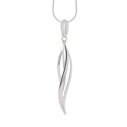 Joryel Vera Sterling Silver Petal Pendant P7335