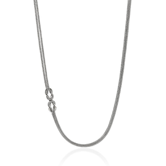 John Hardy Sterling Silver Love Knot Infinite Double Row Necklace NB97324X16-18