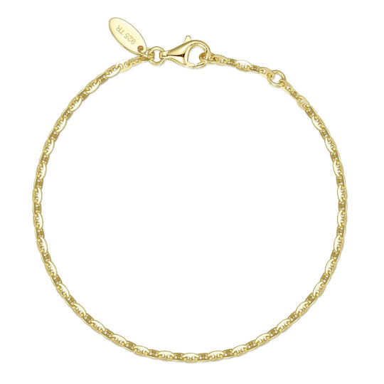 Lafonn Sterling Silver Gold Plated Lucy Small Chain Bracelet CB00005G72