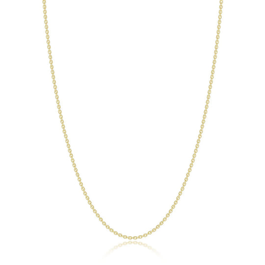 Lafonn Sterling Silver Gold Plated Venus Cable Chain CH00035G18