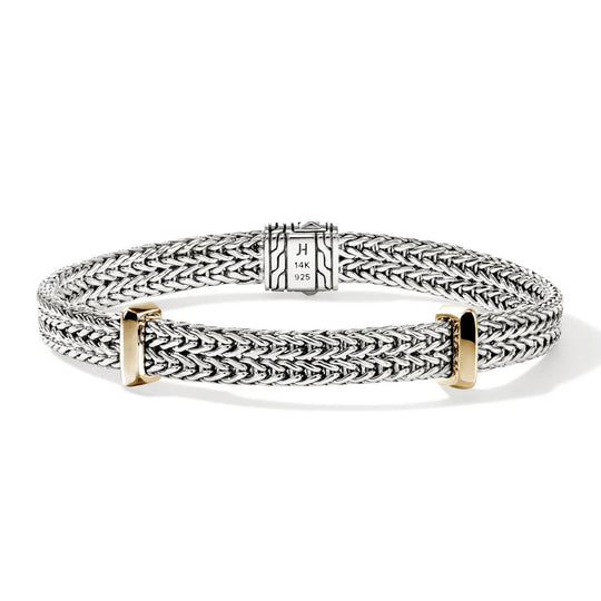 John Hardy 14K Yellow Gold and Sterling Silver Icon Link Bracelet BUZZ98978XUM