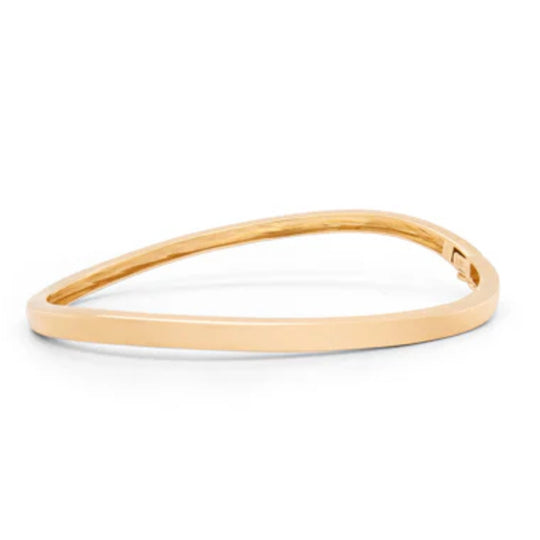 Joryel Vera Sterling Silver Gold Plated Bangle B1326GP