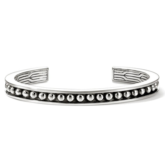 John Hardy Sterling Silver Nailhead Cuff Bracelet CM30182XL
