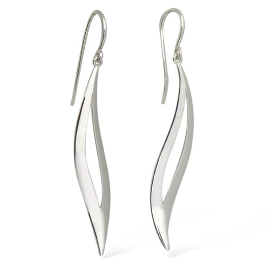 Joryel Vera Sterling Silver Petal Dangle Earrings E9319