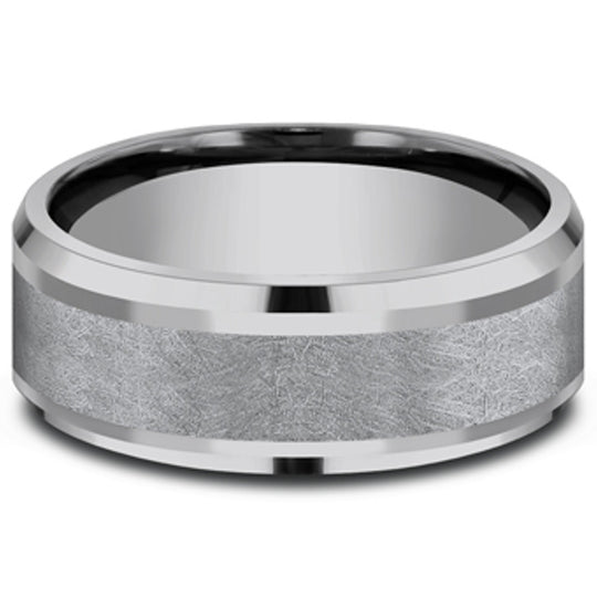 Benchmark Tantalum Beveled Swirl Center Band CF128070GTA10