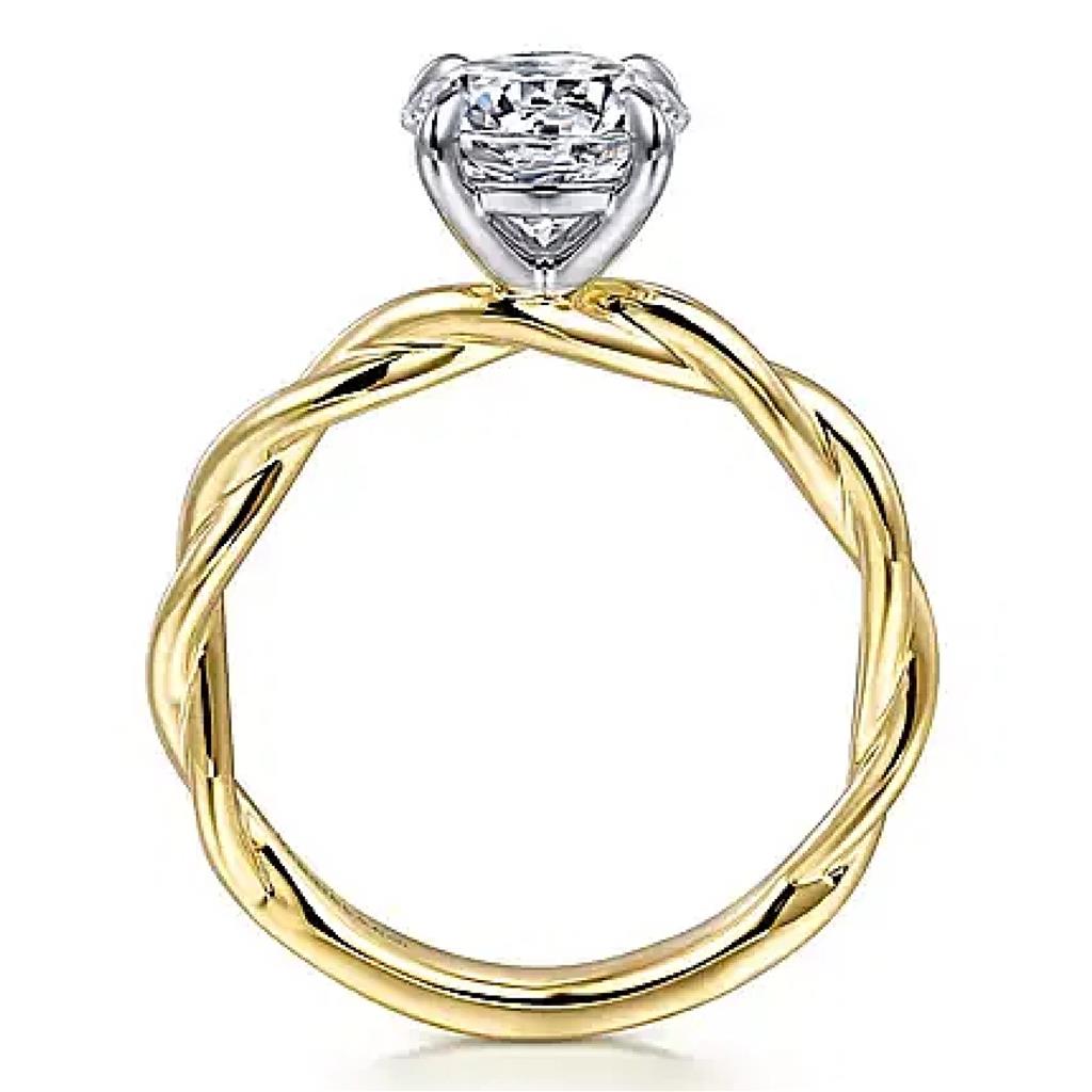 Gabriel 14KYW Twisted Engagement Ring ER16188R6M4JJJ