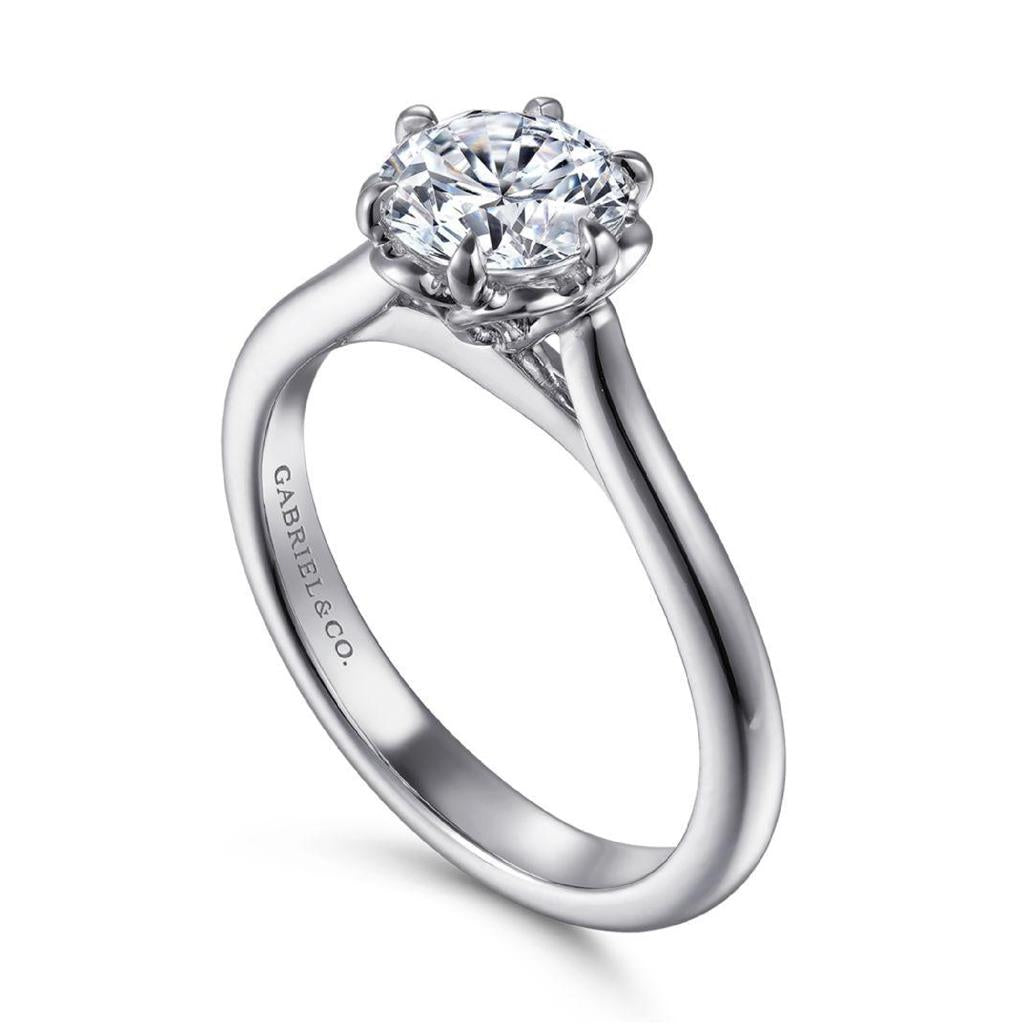 Gabriel 14KW Solitaire Ring Mounting ER15762R4W4JJJ